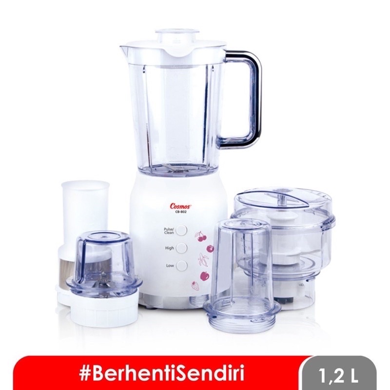 Blender Cosmos Blenz CB 802 P 802P 5in1 Fitur Otomatis Berhenti Safety Lock