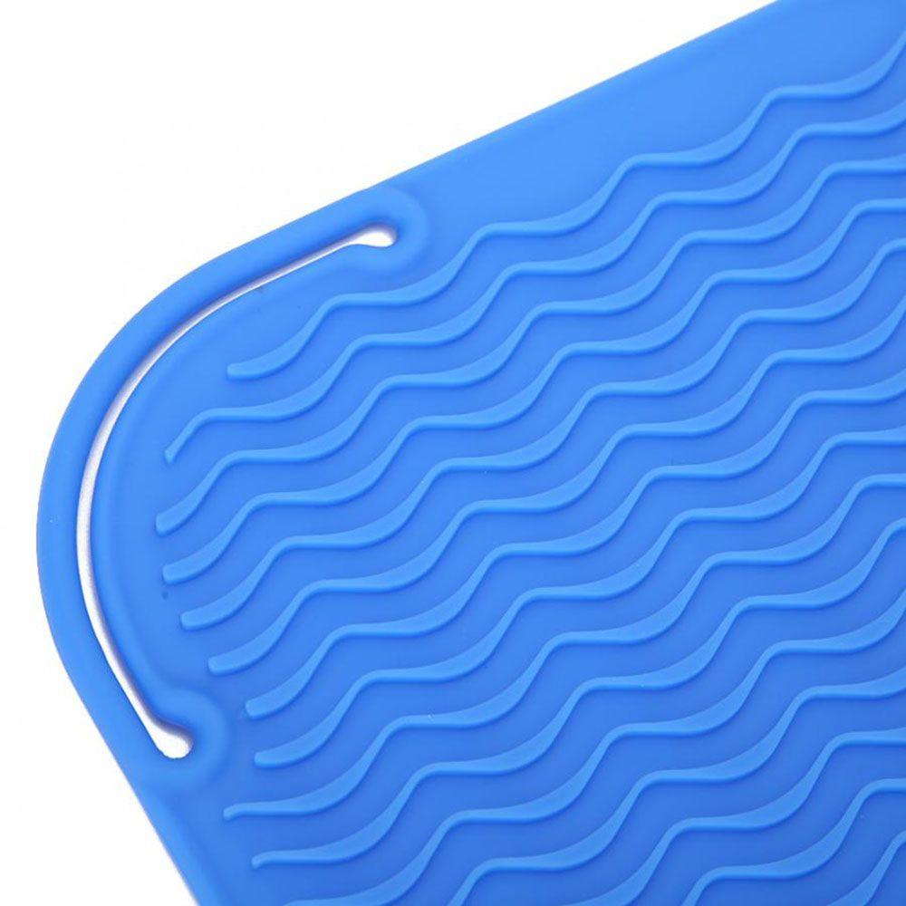 AUGUSTINA Silicone Mat Pouch Professional Home Non-slip Alat Styling Multi Fungsi Untuk Besi Datar