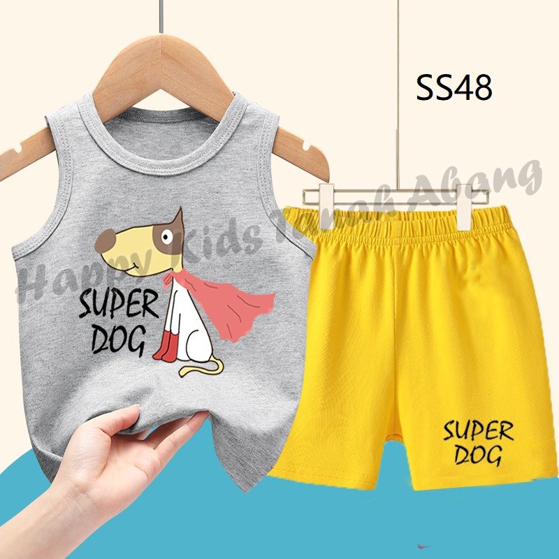 SETELAN SINGLET ANAK IMPORT / SETELAN ANAK LAKI-LAKI/ PAKAIAN ANAK/ KAOS ANAK 0-5TAHUN/ PAKAIAN ANAK LAKI LAKI / BAJU SINGLET ANAK LAKI LAKI