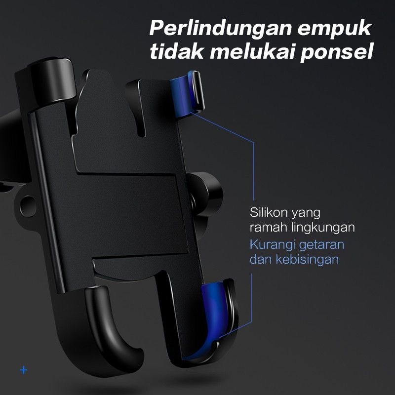 Holder Hp Motor untuk GPS universal semua motor bahan Cnc anti karat