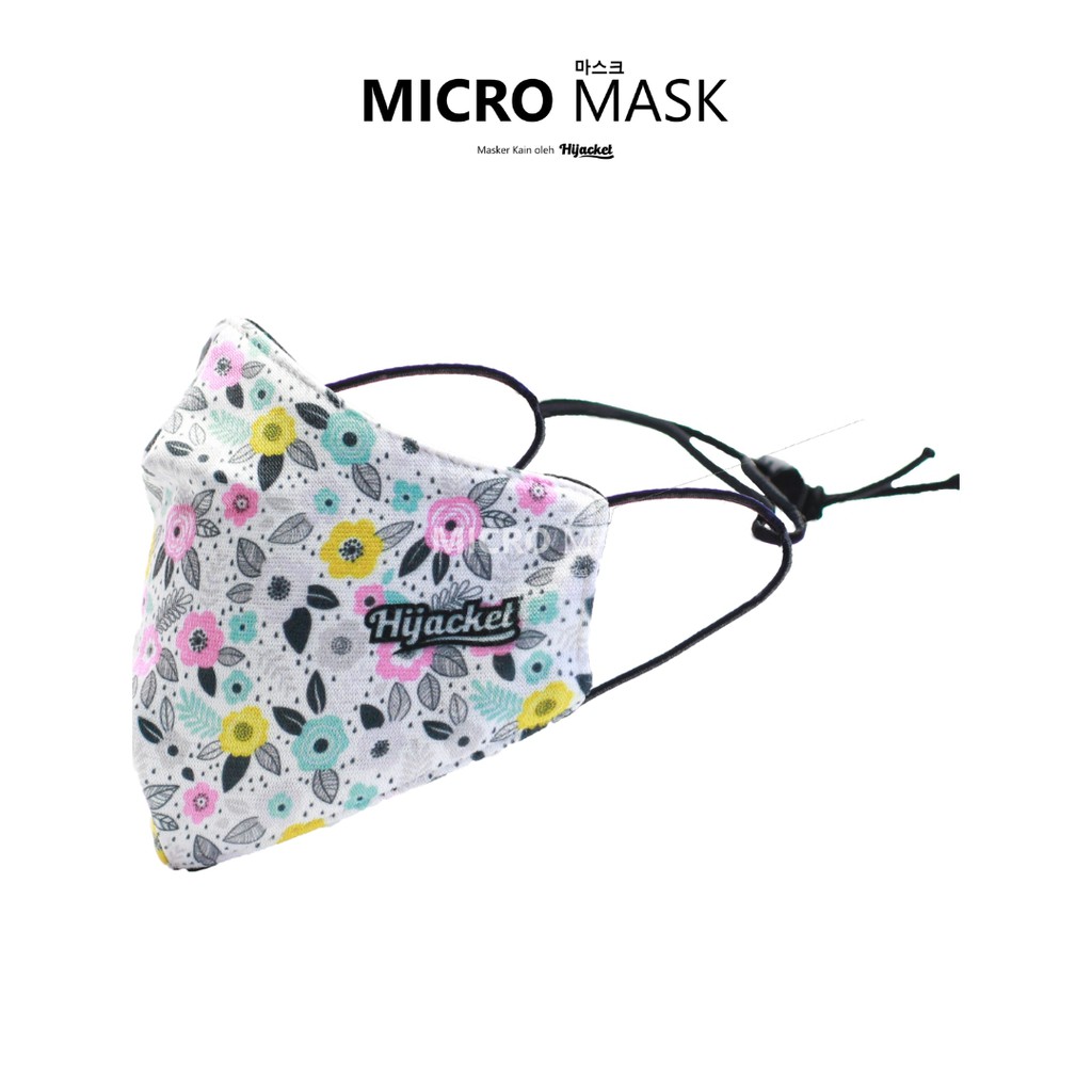 Hijack Mask FACE MASK MOTIF WASHABLE TIEBACK WITH ROSE DESIGN SERIES