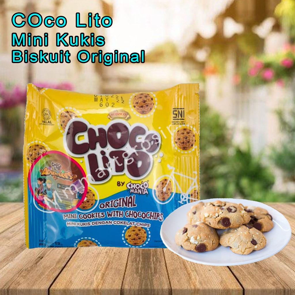 Mini Kukis *Choco Lito * Biskuit rasa Original * 19g