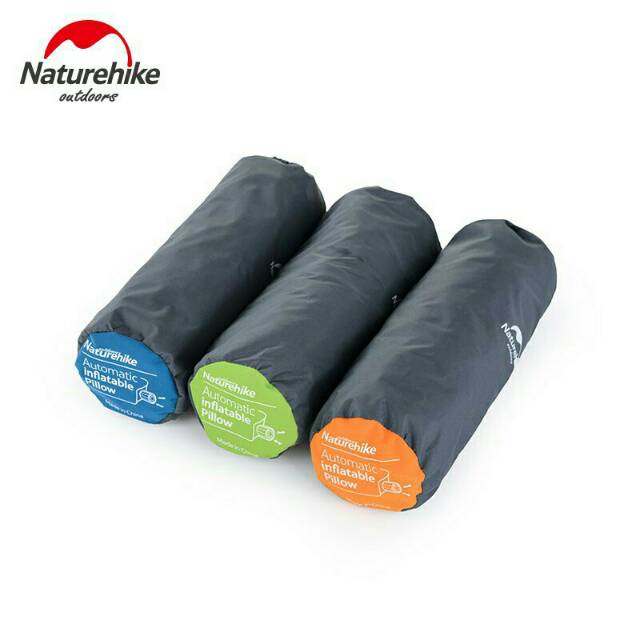 Naturehike bantal tiup otomatis lipat automatic inflatable pillow camping outdoor ultralight travel