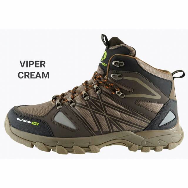 Sepatu Gunung Hiking Waterproof Outdoor Pro Viper Cream