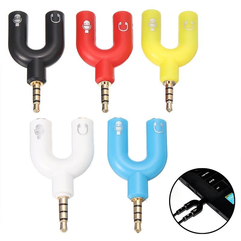 Clip On Mic + Audio Splitter Jack 3.5mm