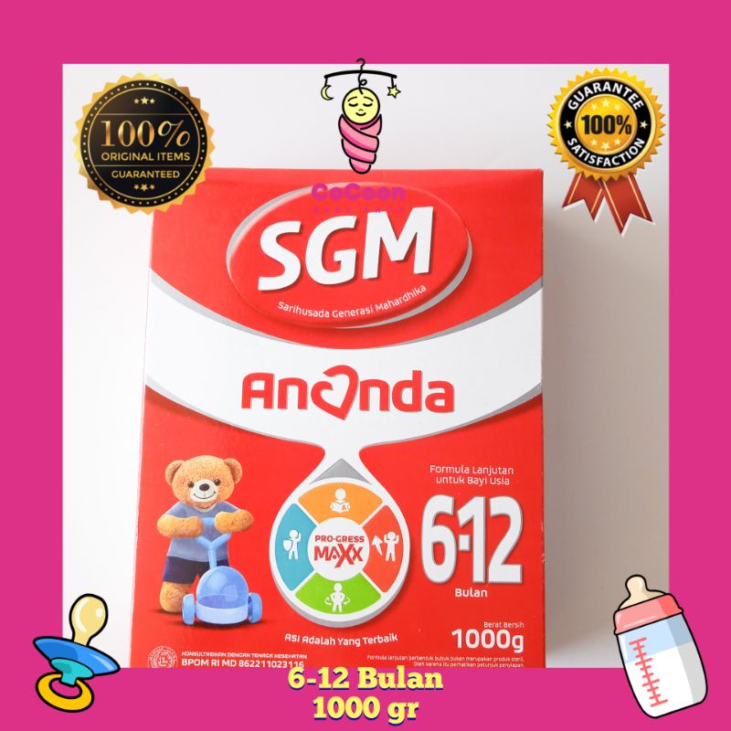 Susu Formula Bayi SGM Ananda 2 6-12 Bulan 1000g 1kg