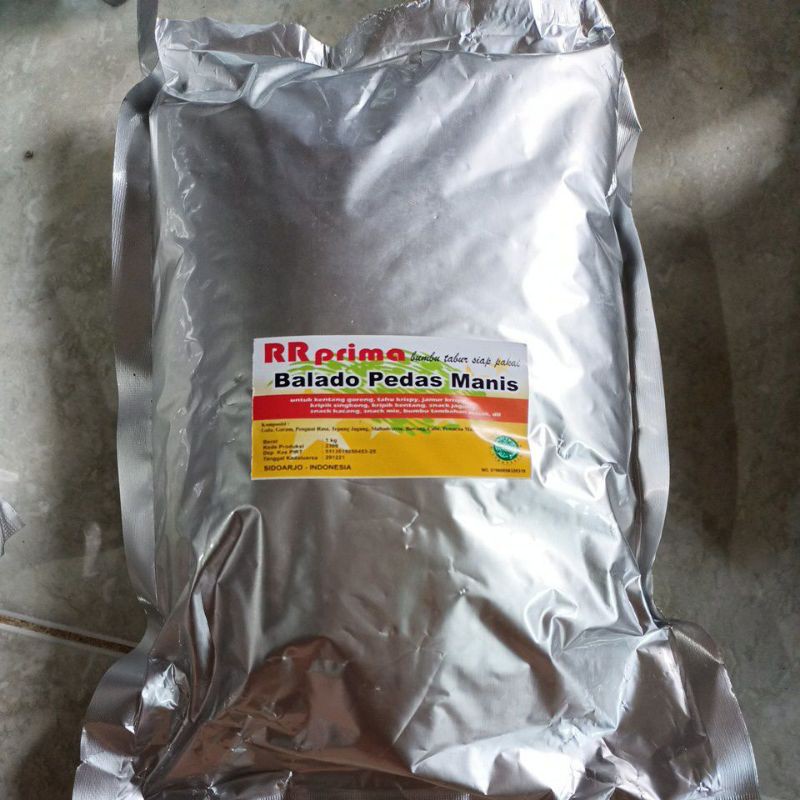 

BUMBU TABUR BALADO PEDAS MANIS 1KG ENAK,AMAN&TIDAK BIKIN BATUK/SERIK