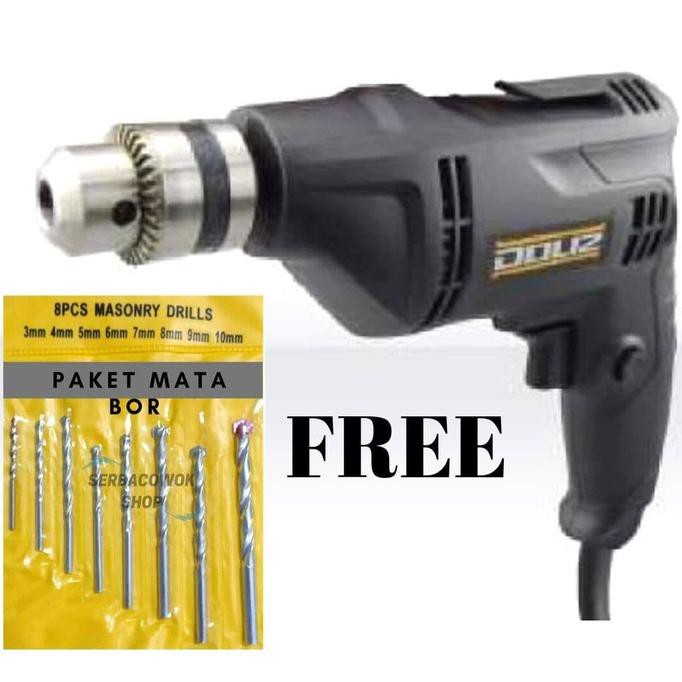 -READY- PAKET PROMO MESIN BOR 10 MM DOLIZ BA 632 320 W FREE MATA BOR SET