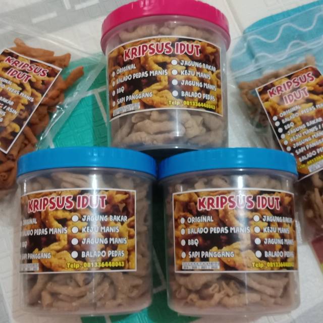 

Kripik usus idut toples