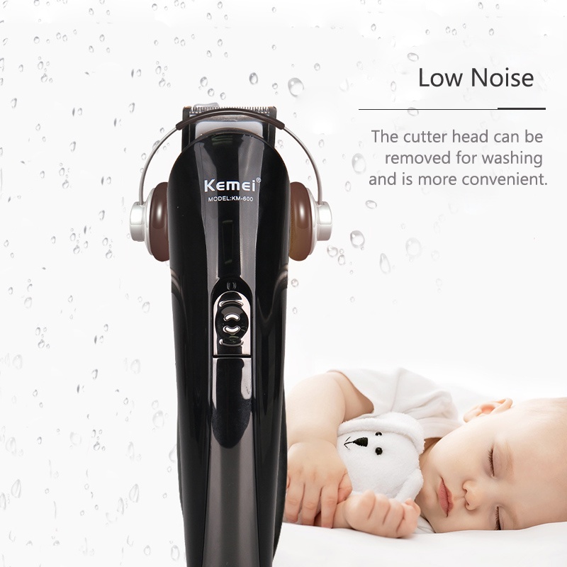 [100% ORI] Kemei KM-600 Alat Cukur Rambut PROFESSIONAL Elektrik Hair Clipper 6 in1 Alat Cukur Elektrik 6 in 1 Hair Trimmer Shaver - KM-600 Hair trimmer Suit Profesional hair clipper electric hair clipper shaver beard trimmer man shaving machine cut nose