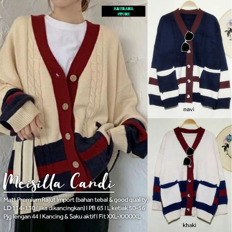 Outer Jumbo - Cardi Jumbo - Rajut Jumbo - Meisella Cardi