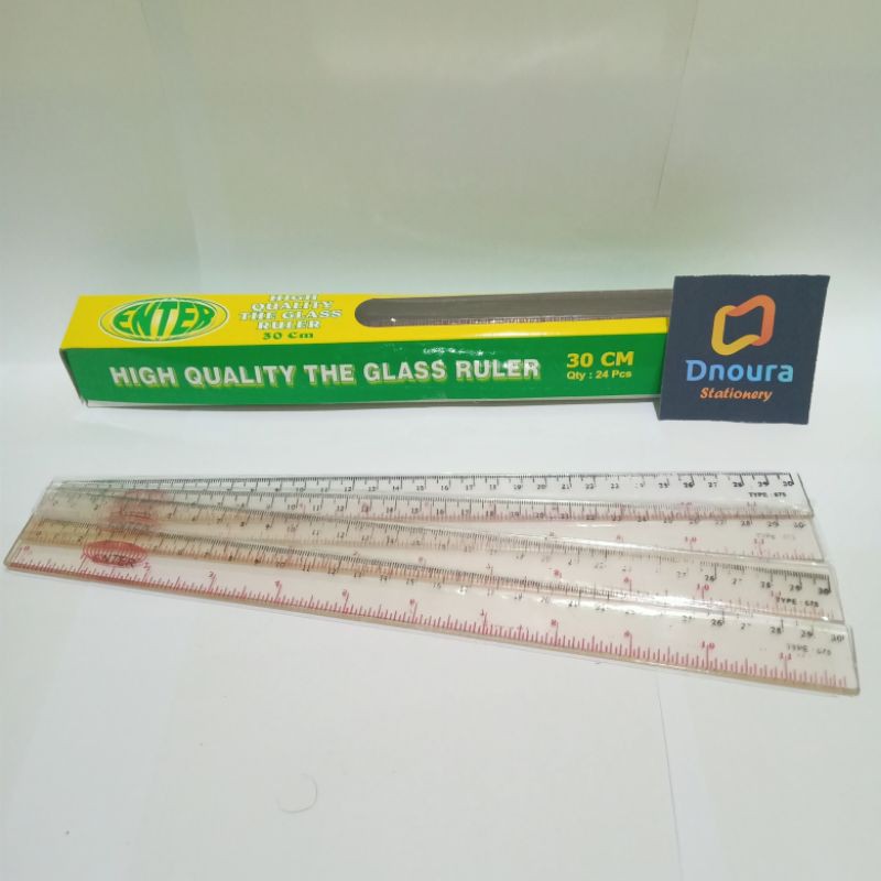 

SELUSIN ( 12 PCS ) Penggaris Plastik Mika 30cm Murah