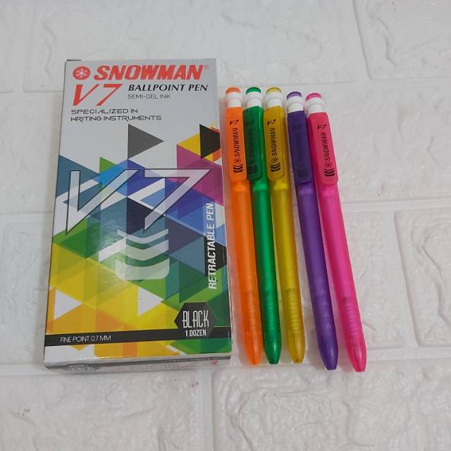 

Pulpen snowman V7