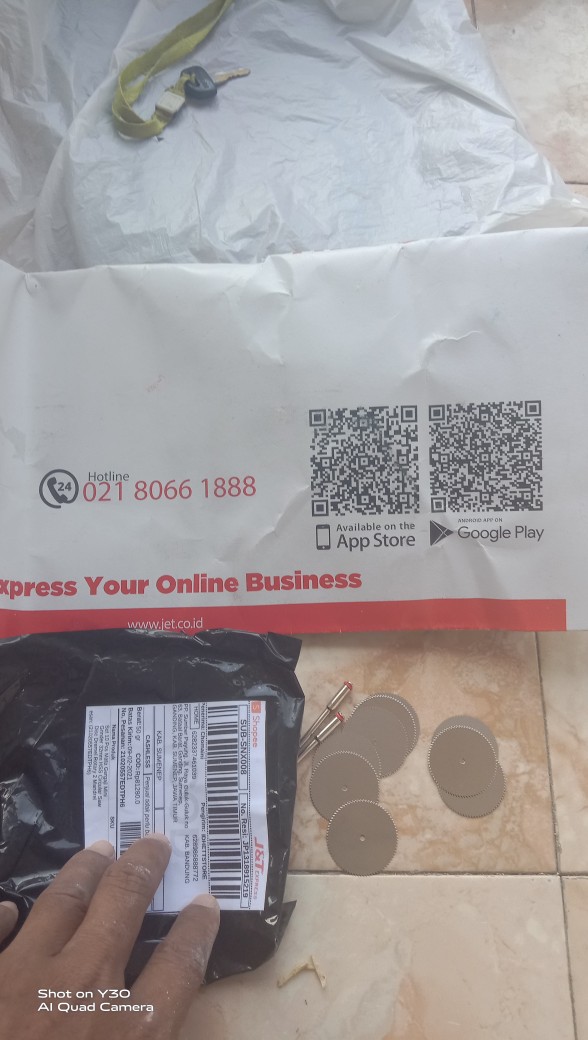 Set 10 Pcs Mata Gergaji Mini Grinder 32mm Hss Circular Saw Disc Dremel Rotary 2 Mandrel