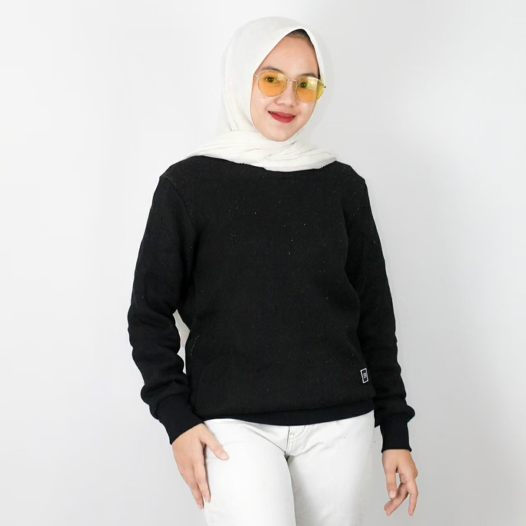 sweater hoodie polos Wanita dan pria murah keren kekinian hodie terbaru simple- BISA COD-CREWNECK