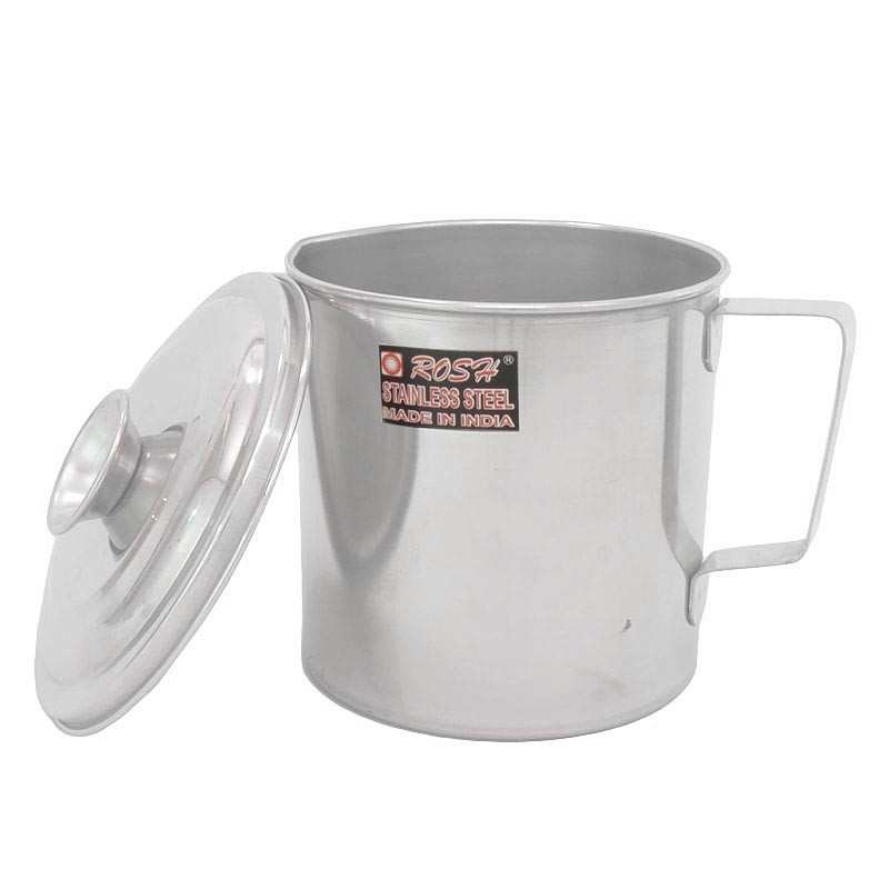 Mug Oil Pot Saringan 12cm / Tempat Saringan Minyak Stainless