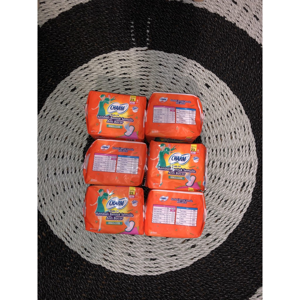 Charm Pembalut Body Fit 23Cm Non Wing Isi 8 Pads Softex Charm Wanita Extra Maxi Anti Bocor Softek Unicharm Original Ekonomis Kembali Bentuk Semula