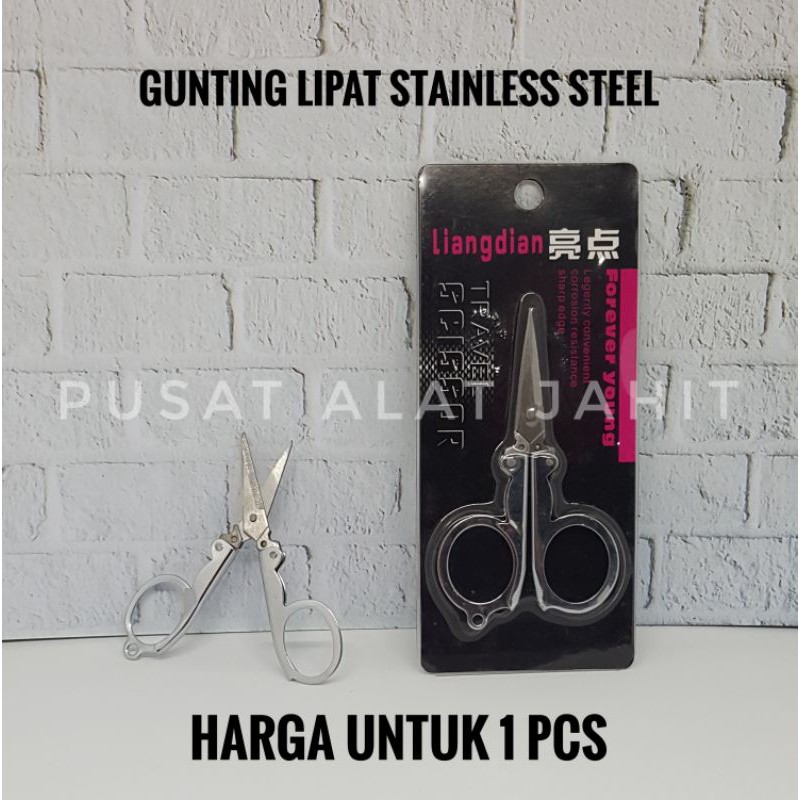 

GUNTING LIPAT KECIL HIGH QUALITY STAINLESS STELL 3 INCH 4.5 INCH MINI