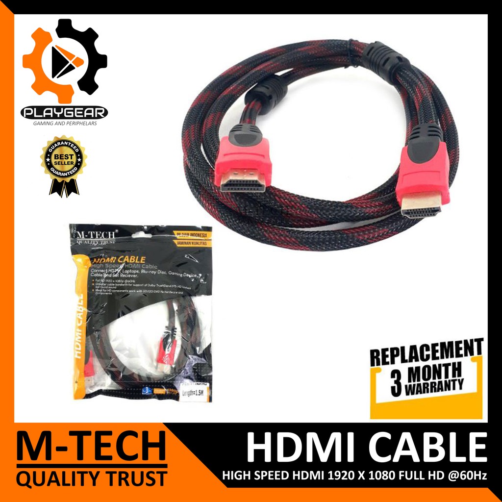 Jual Kabel Hdmi Jaring M Tech High Speed Cable Hdmi Full Hd X P