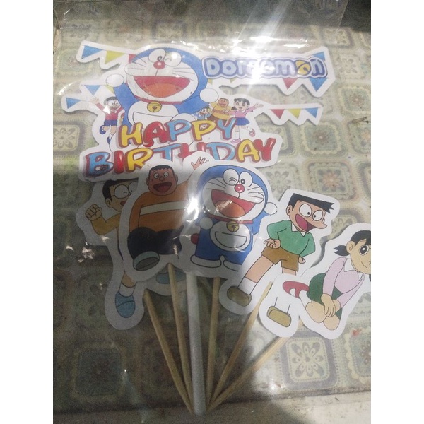 TOPPER KUE ULANG TAHUN DORAEMON