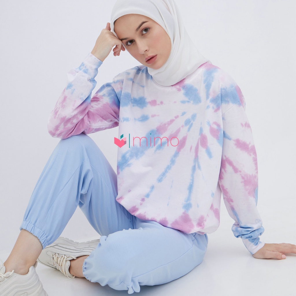 Bluepink sweater tie dye