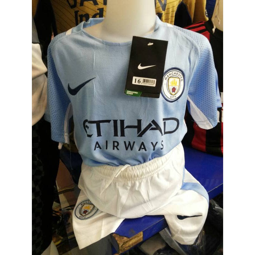 PROMO Jersey Manchester City kids home stelan anak GO grade ori 2017 2018 TERMURAH