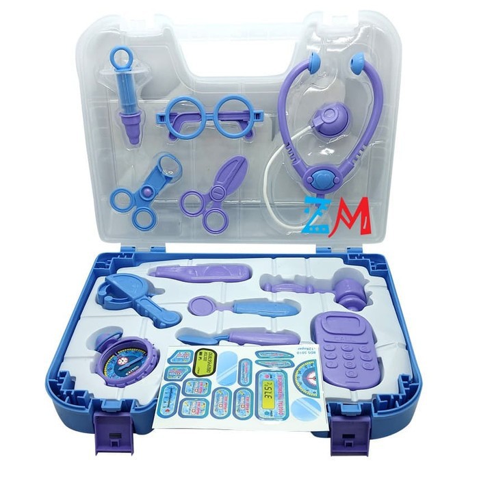 Mainan Edukasi Dokter Dokteran  Koper Karakter Lucu Frozenn BP 9602 Dokter Playset Koper  - Hadiah Mainan Anak Family Game Perlengkapan Kesehatan