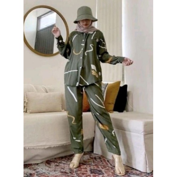 ERDE SET / ONE SET JUMBO XXL - STANDART XL  / YOSIE SET ONESET MOTIF ABSTRAK DAILY SET HOMEWEAR HOMEY SETELAN WANITA MOTIF TIE DYE   ONE SET RAYON-LIUNA SET JUMBO XXL