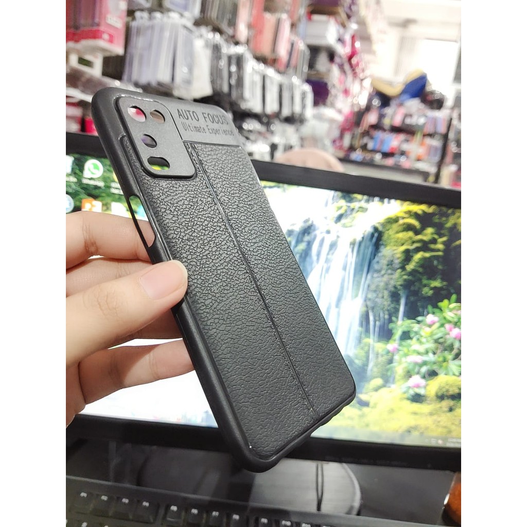 AutoFokus Oppo A54 6.51 inchi Leather Soft Case AUTOFOCUS Motif Kulit Jeruk