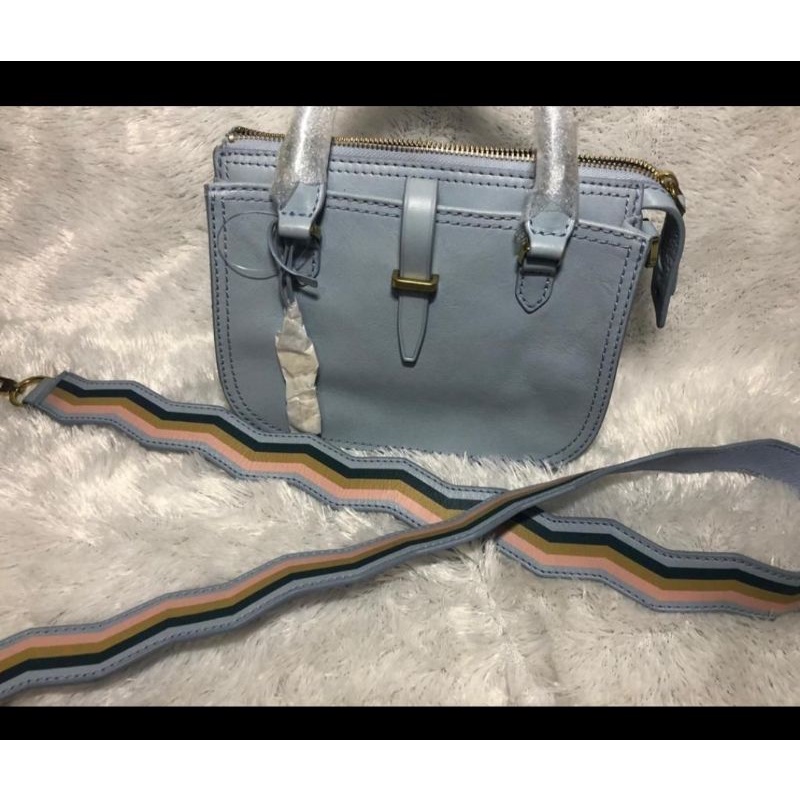 Fossil Ryder Mini Satchel Horizon Blue