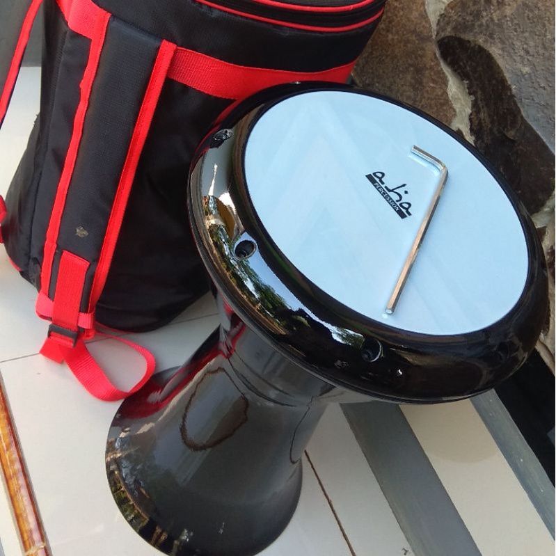 BIG PROMO Darbuka hitam glowsy Aha percussion fullset