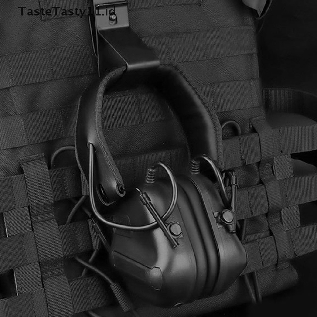 【TasteTasty】 Tactical Headset Hang Buckle Hook Clip Clamp for belt MOLLE Girdle Quick Holder .