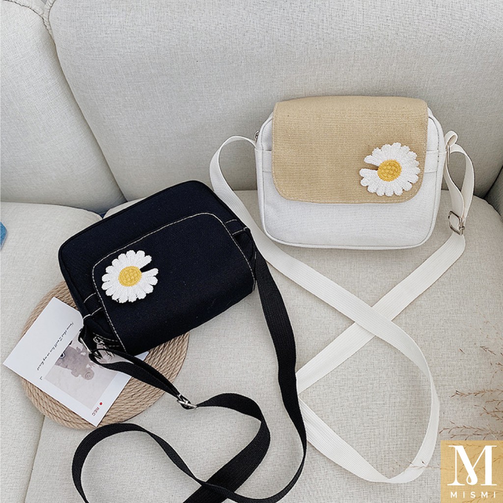 Mismi Flower Bag Tas Selempang Wanita Sling Bag Casual Perempuan Bunga Korea - 1I-1