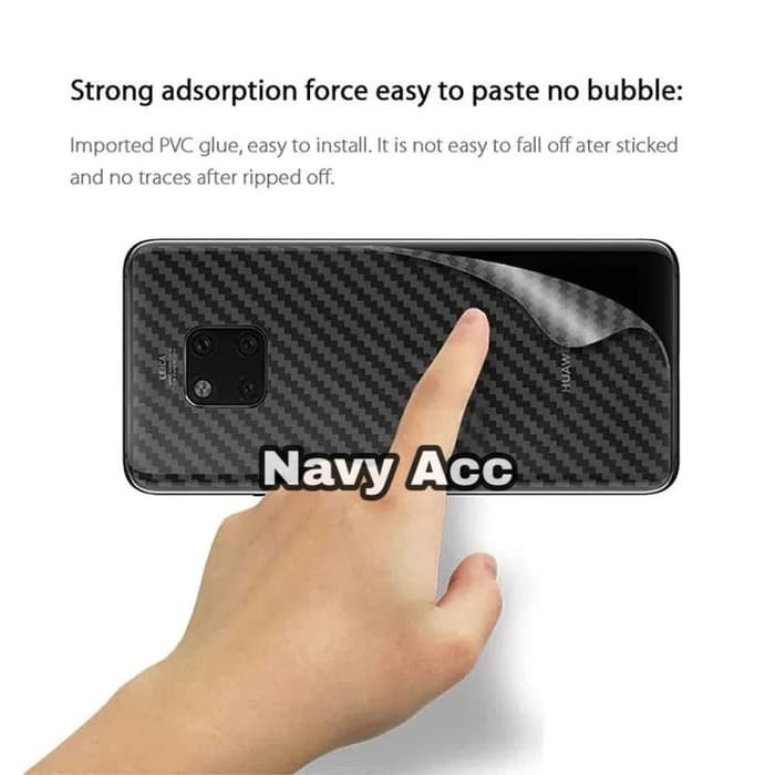 NA - Stiker Skin Carbon Huawei Mate 20 - Garskin Carbon Huawei Mate 20