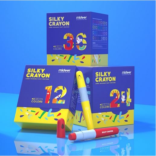 

MIDEER SILKY I CRAYON 12, 24 PCS