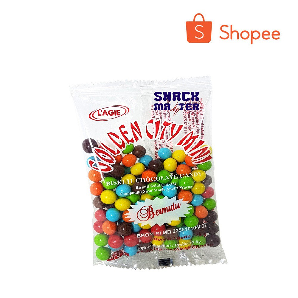 

L'AGIE Golden City Mini Rainbow Chocolate Balls - Netto 75g