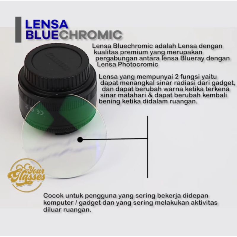 Tambahan Biaya Lensa Bluecromic Minus tinggi dan cyilinder
