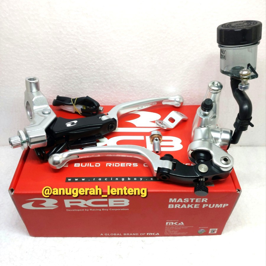 Master Rem Kanan &amp; Kiri Master Brake Pump Kopling RCB S1 Radial Silver