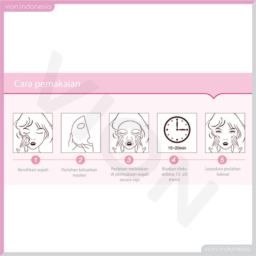 IMAGES HA Hyaluronic Acid Facial Mask Sheet Masker Wajah Moisturizing Pelembab IM003