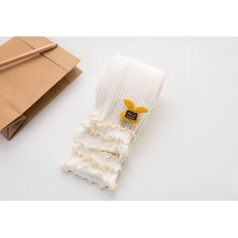 Legging Bayi Renda Import Fashion Legging anak tebal Motif Truffle bunga 0-18 bln