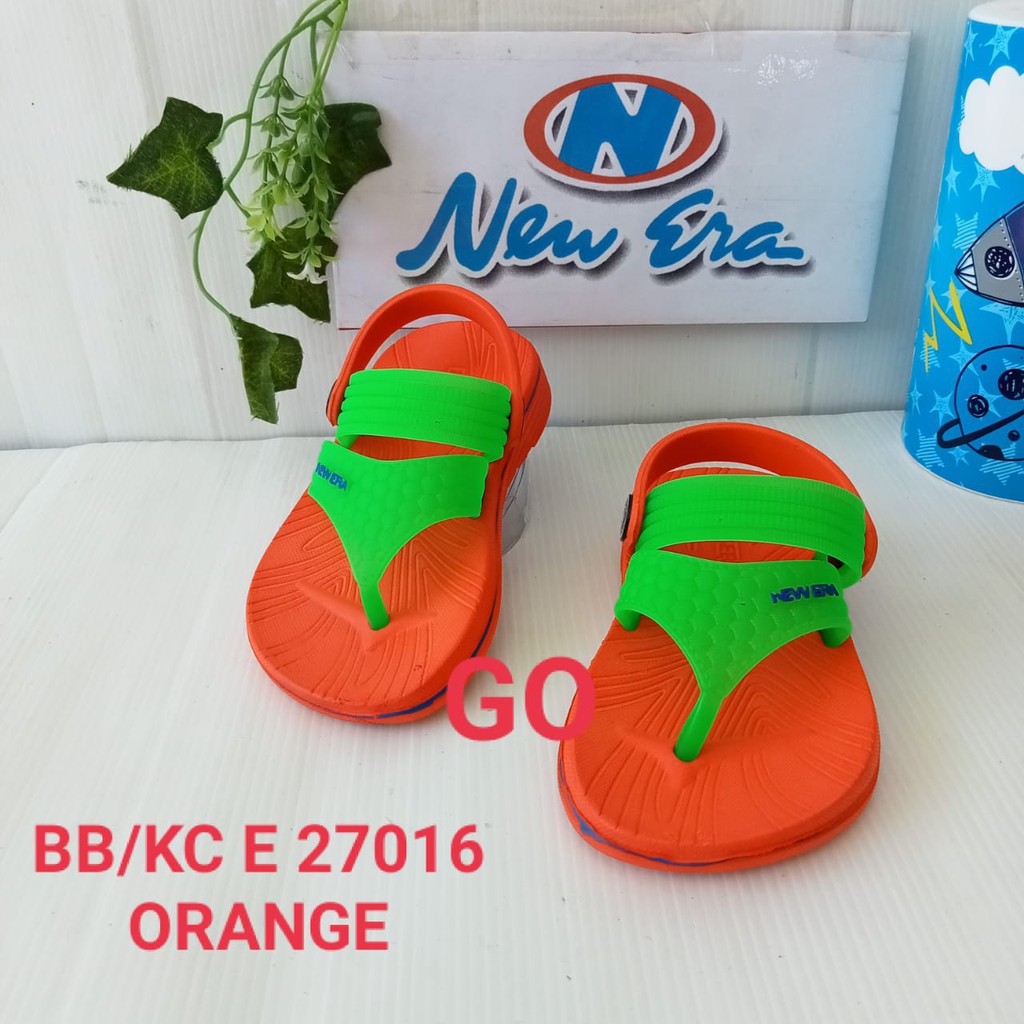 gof  NEW ERA BB/KC E 27016 Sandal Japit Anak Laki Laki Tali Belakang Karet Original