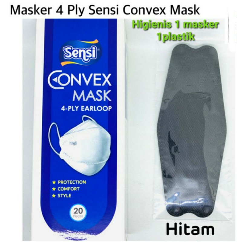 Masker Sensi Convex 4ply model EVO medis duckbill