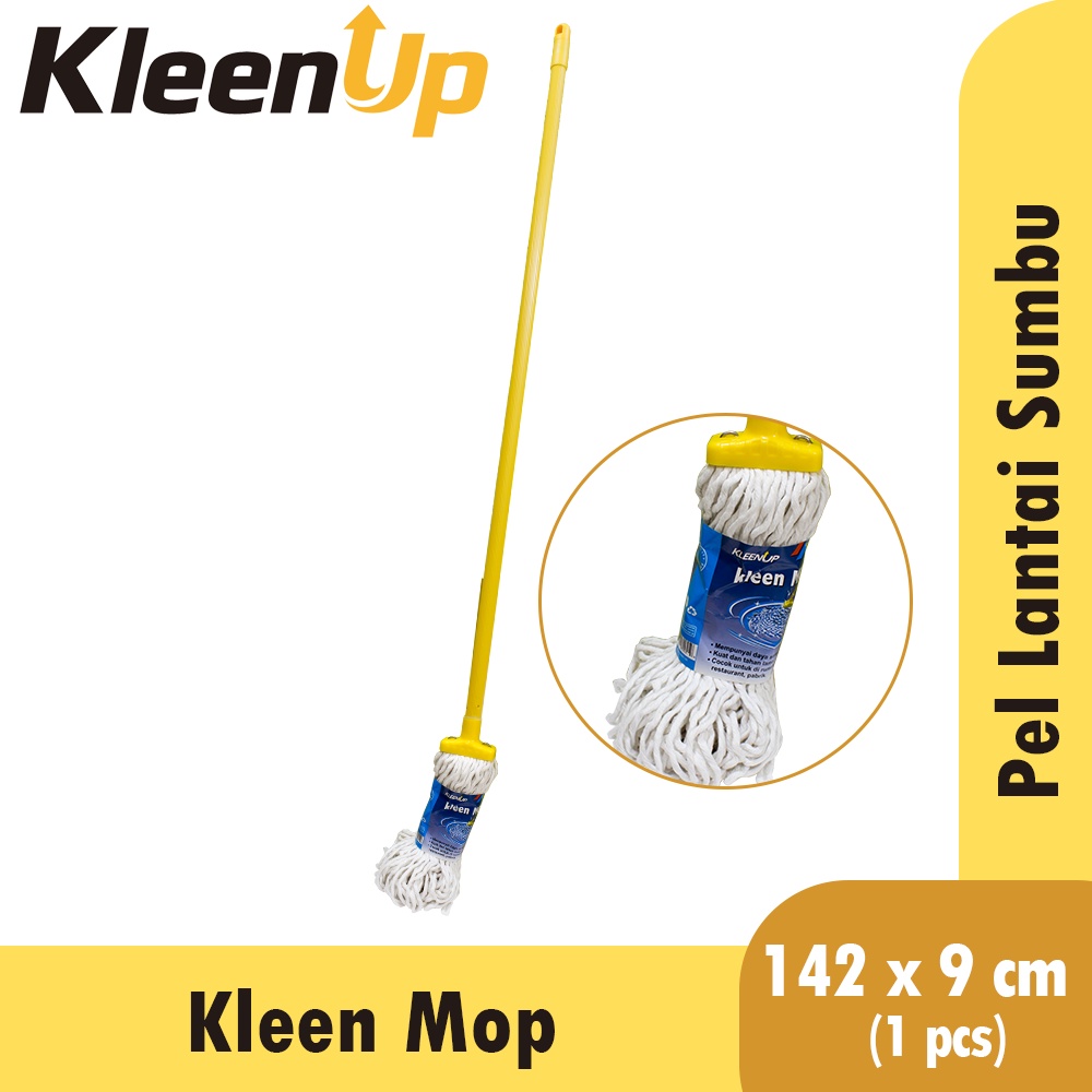 KtmStore Kleen up Mop alat Pel Lantai pel bulat sumbu pel gagang