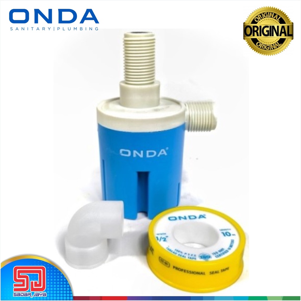 ONDA Stop Kran Otomatis Vertikal 1/2&quot; 3/4&quot; Pelampung Toren Kolam Bak Air Setengah inch tigaperempat