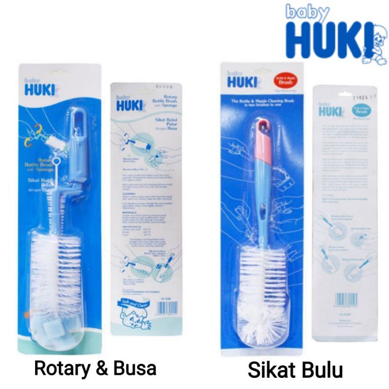 Huki Bottle Nipple Brush Sikat Pembersih Botol