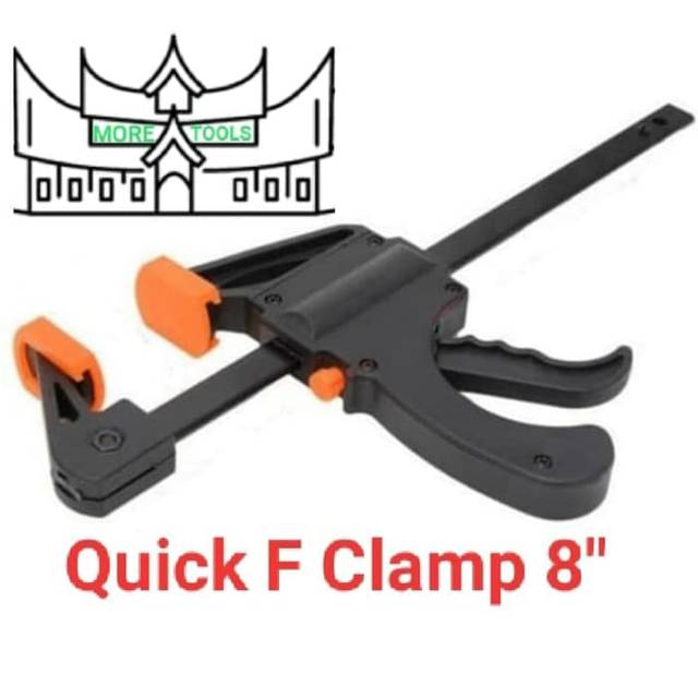 Quick Clamp 8 inch 20 cm Quick Reales F Clamp Ratchet Besar