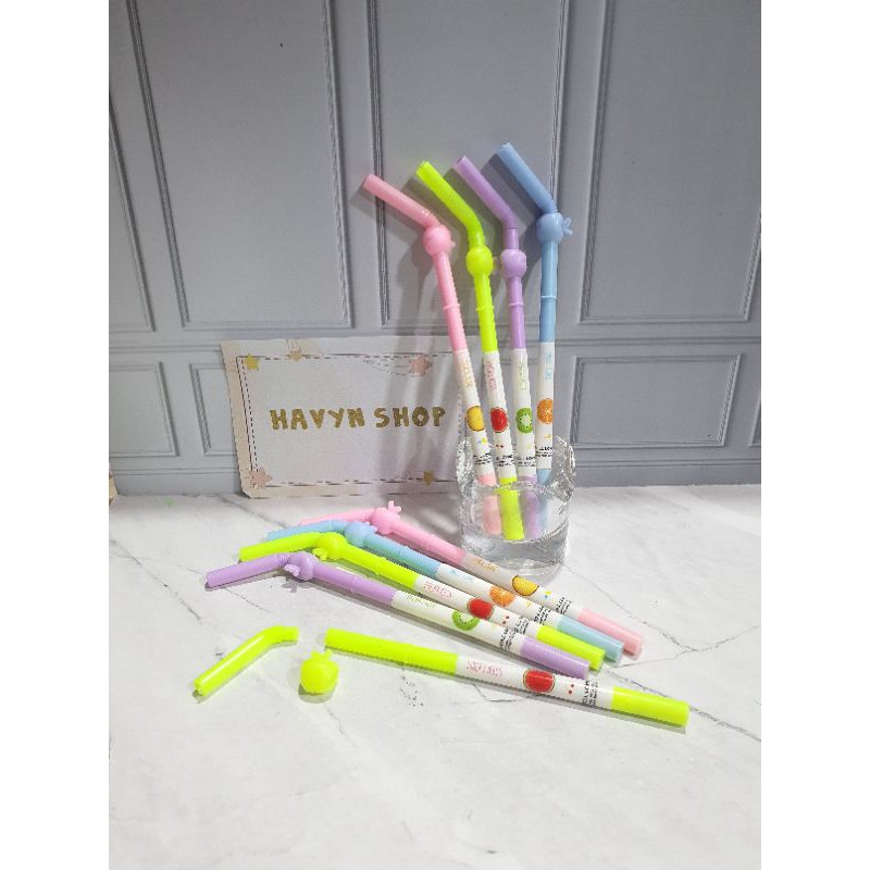 (12pc) pen bisa hapus/pen gel hapus/erasable pen/pen hapus lucu fancy-SEDOTAN