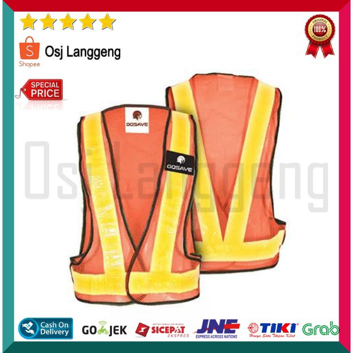 BISA COD |  Rompi Safety Vest Kerja Rompi Jaring Scoatlight V