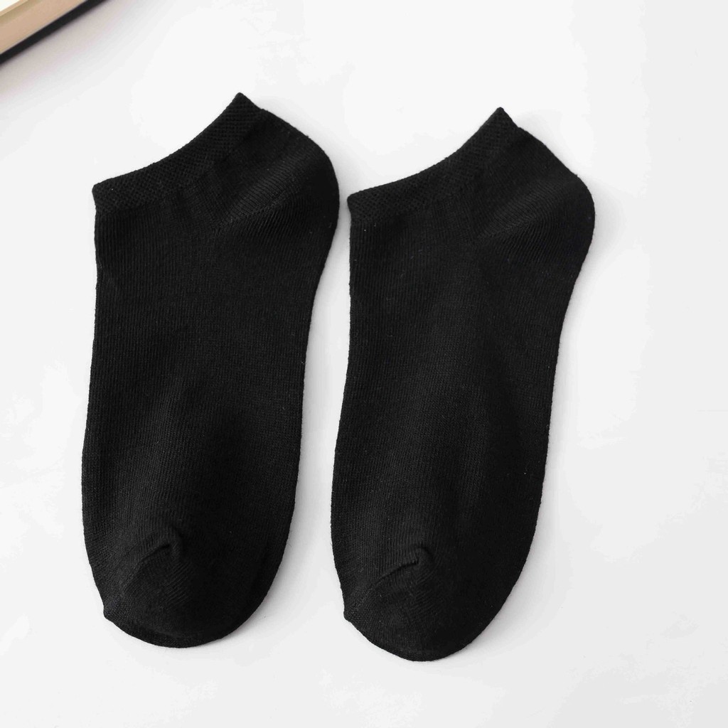AliMaMa - KAOS KAKI POLOS - Kaus Kaki Wanita Pria Unisex Mata Kaki Ankle Sock Socks Murah Medan-HITAM