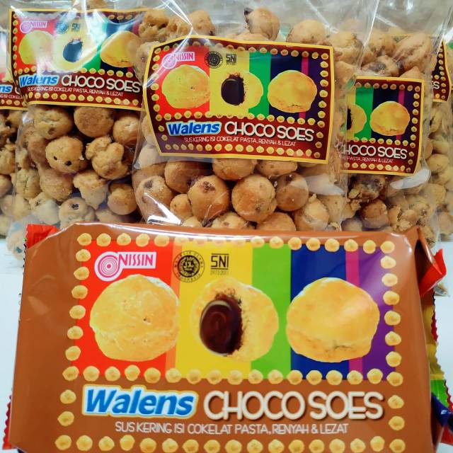 Camilan kiloan. Nissin walens sus kering isi coklat